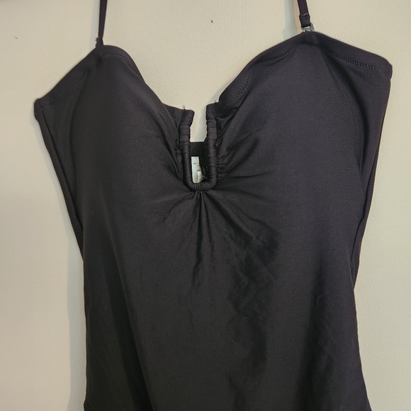 J.Crew Bandeau One-Piece Swimsuit - Black - 10 - Like New! Halter Or Strapless - Picture 5 of 7